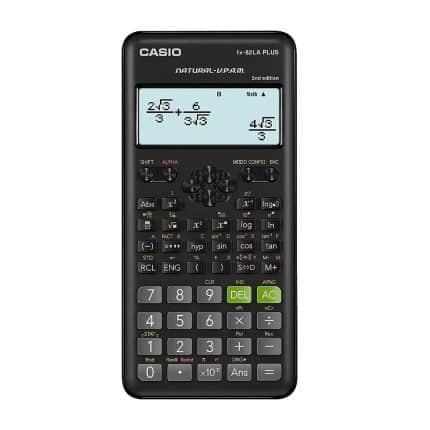 Casio calculadora fx-82LA Plus-2nd Edition Negra