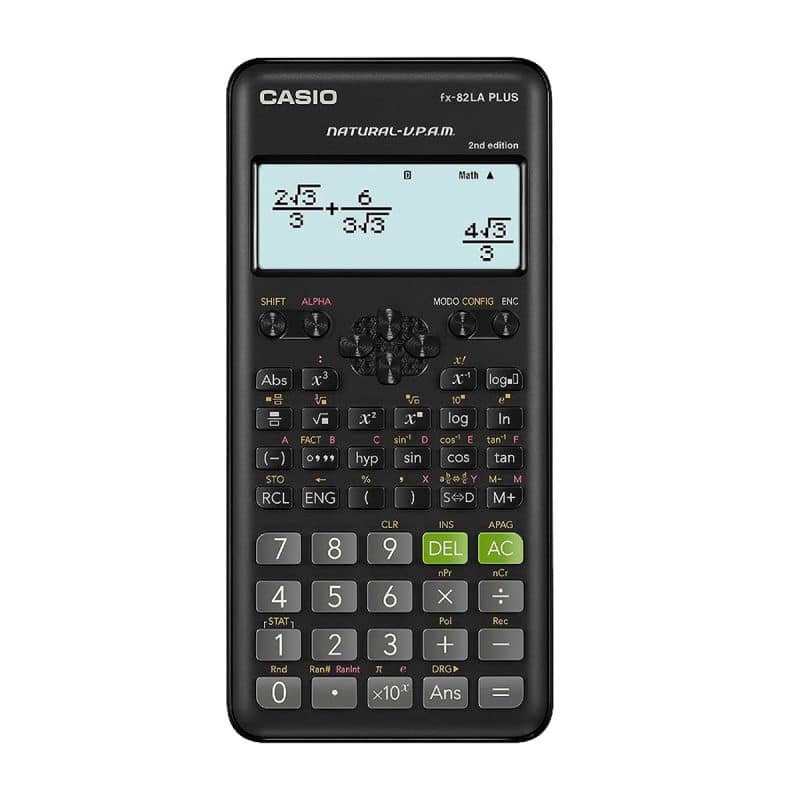 Casio calculadora fx-82LA Plus-2nd Edition Negra