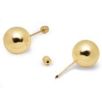 Broquel B8 Dormilona Bolita 9mm Oro 10k