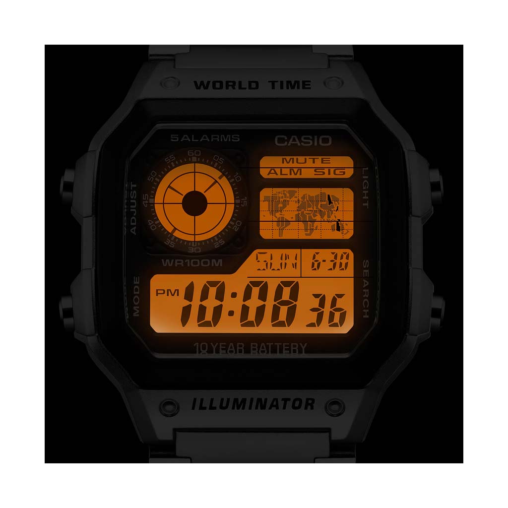 AE-1200WHD-1AV-6 Reloj Casio Vintage AE-1200WHD-1AVCF - Image 5