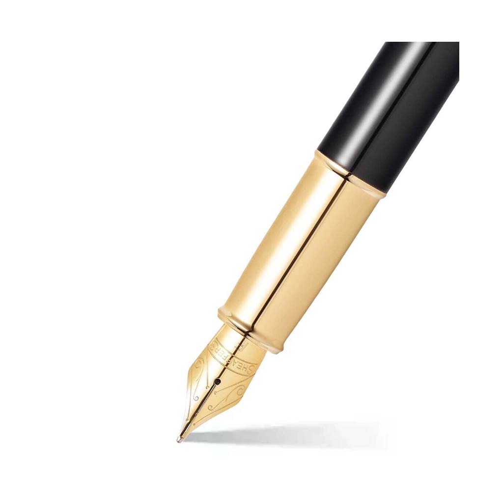E0932253-2 Pluma Fuente Sheaffer E0932253 Negro/Gold Pto Med - Image 2