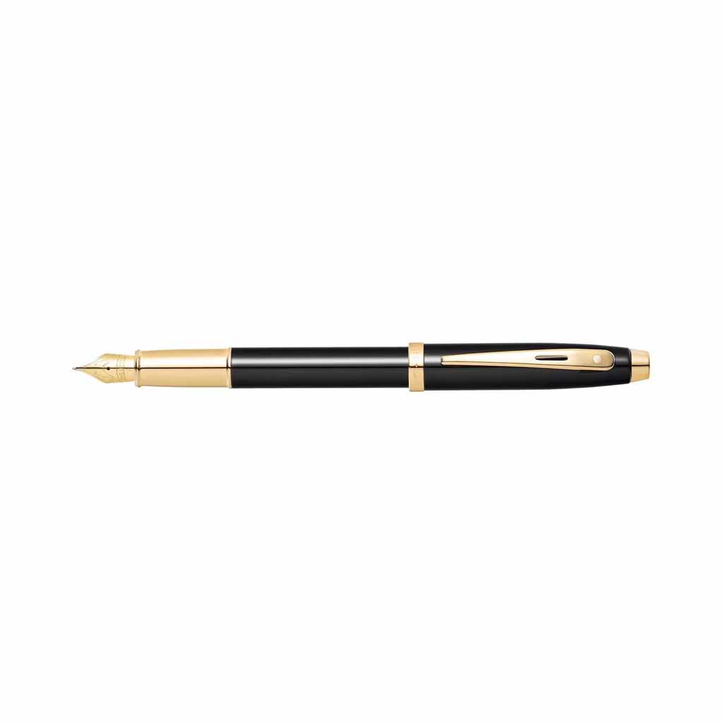 E0932253-3 Pluma Fuente Sheaffer E0932253 Negro/Gold Pto Med - Image 3