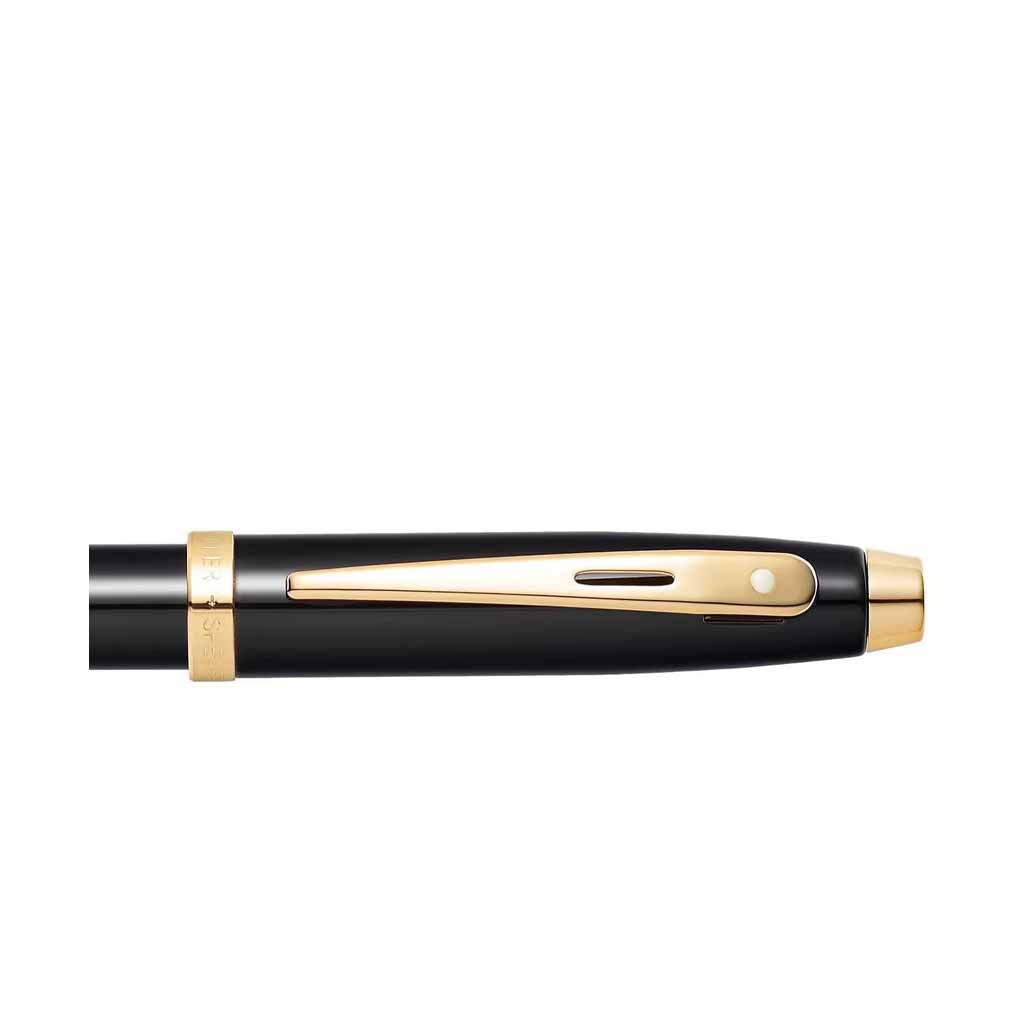 E0932253-4 Pluma Fuente Sheaffer E0932253 Negro/Gold Pto Med - Image 4
