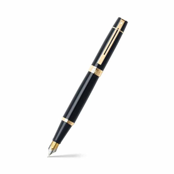 Pluma Fuente Sheaffer E0932553 Negro y Dorado (M)