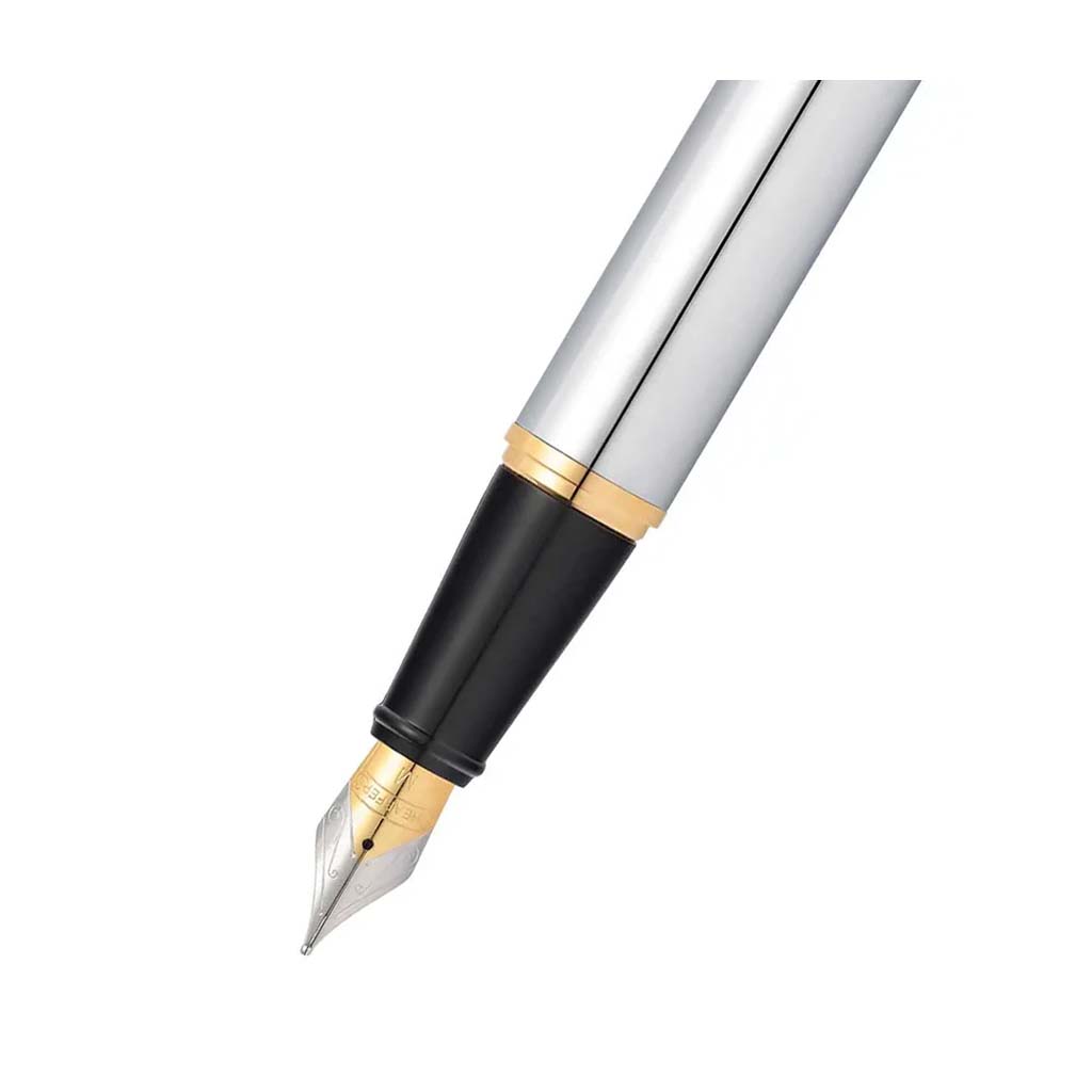 E0934253-2 Pluma Fuente Sheaffer E0934243 Cromo con Detalles Dorados (F) - Image 5