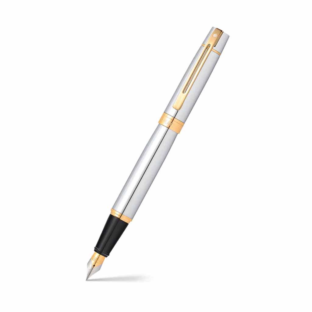 E0934253 Pluma Fuente Sheaffer E0934243 Cromo con Detalles Dorados (F) - Image 1