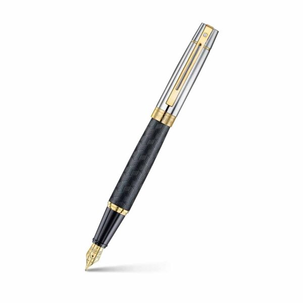 Pluma Fuente Sheaffer E0934753 Negro-Cromo-Dorados (M)