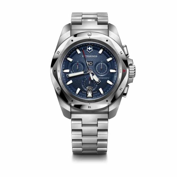 Reloj Victorinox I.N.O.X. Chrono Azul con Brazalete de Acero