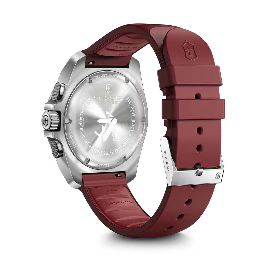 241986-2 Reloj Victorinox I.N.O.X. Chrono Rojo Correa de Caucho - Image 4