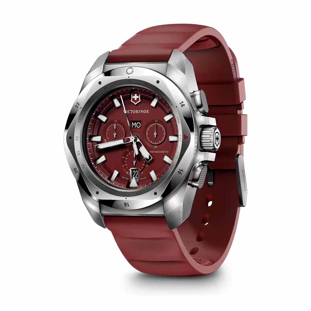 241986-3 Reloj Victorinox I.N.O.X. Chrono Rojo Correa de Caucho - Image 2