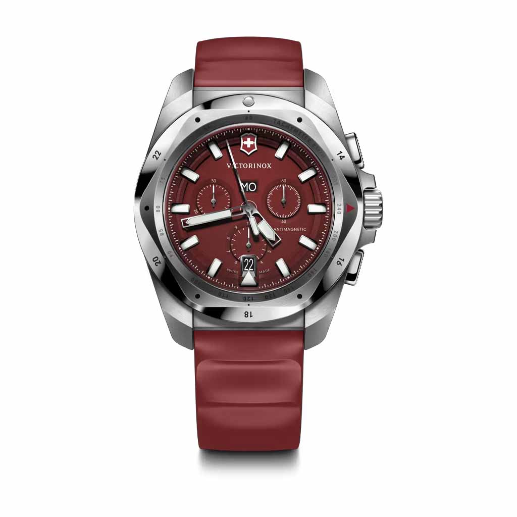 241986 Reloj Victorinox I.N.O.X. Chrono Rojo Correa de Caucho - Image 1