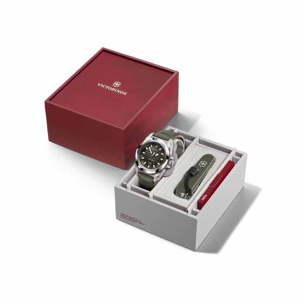 242017.1-6 Set Reloj Victorinox I.N.O.X. Automatic Verde con Navaja - Image 10