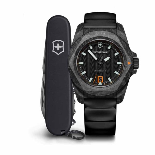 Set Reloj Victorinox I.N.O.X. Automatic Negro y Navaja de Bolsillo