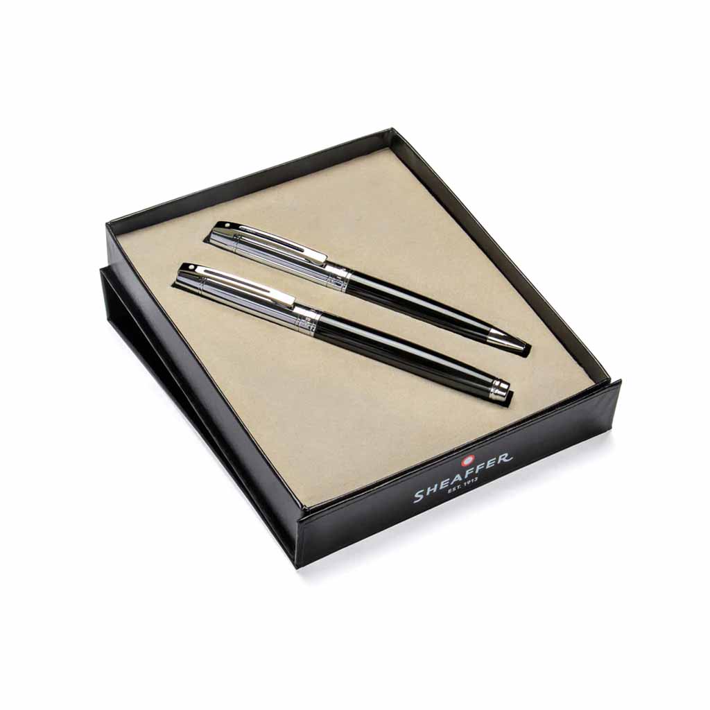 E5931453 Set Sheaffer Pluma Fuente y Bolígrafo Negro Brillante E5931453 - Image 1