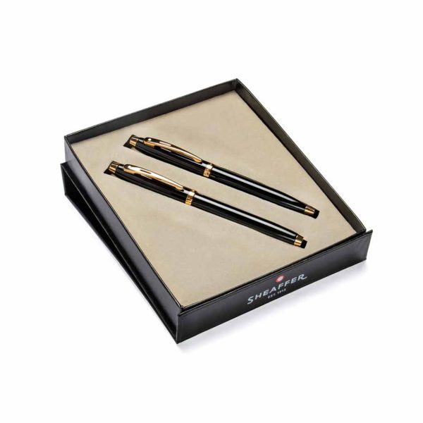 Set Sheaffer Pluma Fuente y Bolígrafo Negro Laca GT E7932251