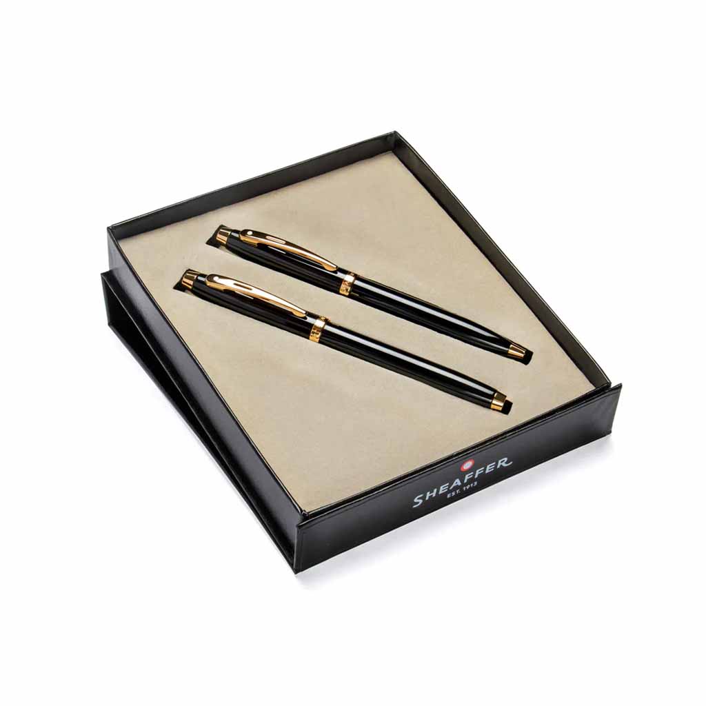 E7932251-3 Set Sheaffer Pluma Fuente y Bolígrafo Negro Laca GT E7932251 - Image 1