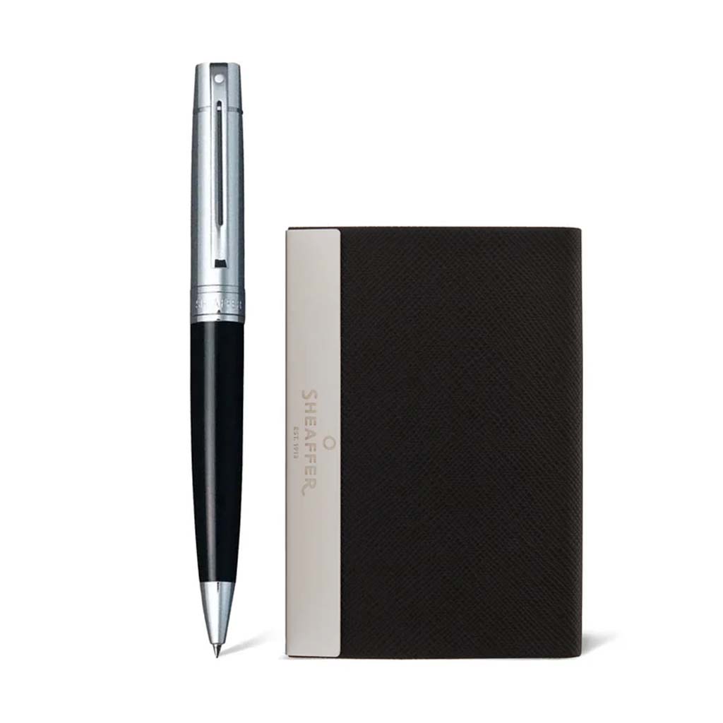 G2931451-3-2 Set Sheaffer Bolígrafo Negro y Tarjetero G2931451-3 - Image 2