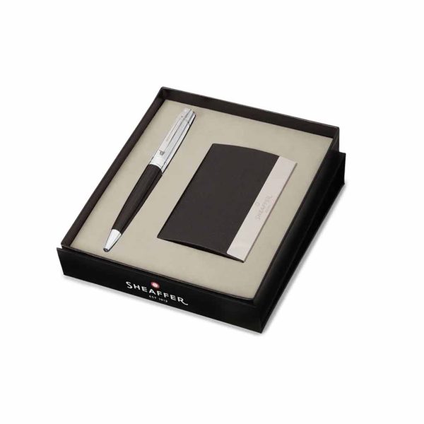 Set Sheaffer Bolígrafo Negro y Tarjetero G2931451-3