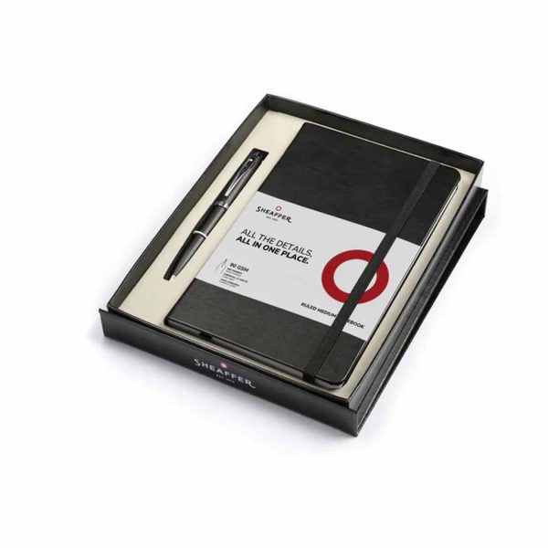 Set Sheaffer Bolígrafo G2931751-5 Negro Mate CT y Libreta A5