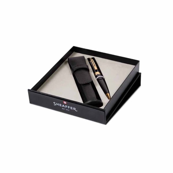Set Sheaffer Bolígrafo Negro y Estuche Portaplumas G2932551-6