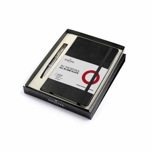 Set Sheaffer Bolígrafo Cromo Pulido GT y Libreta G2934051-5