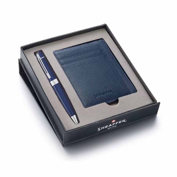 Set Sheaffer Bolígrafo y Tarjetero Azul G2934151-2 BLU