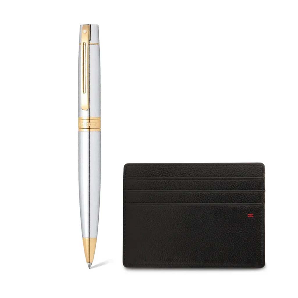 G2934251-2-2 Set Sheaffer Bolígrafo Cromo y Tarjetero G2934251-2 - Image 2
