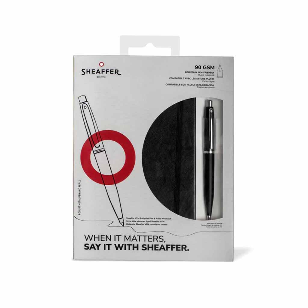 G2940551-5 Set Sheaffer Bolígrafo G2940551-5 Negro Mate CT y Libreta A5 - Image 1