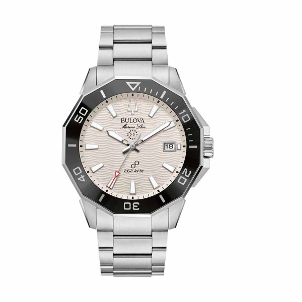 Reloj Bulova Hombre Marine Star Acero Inoxidable Plateado