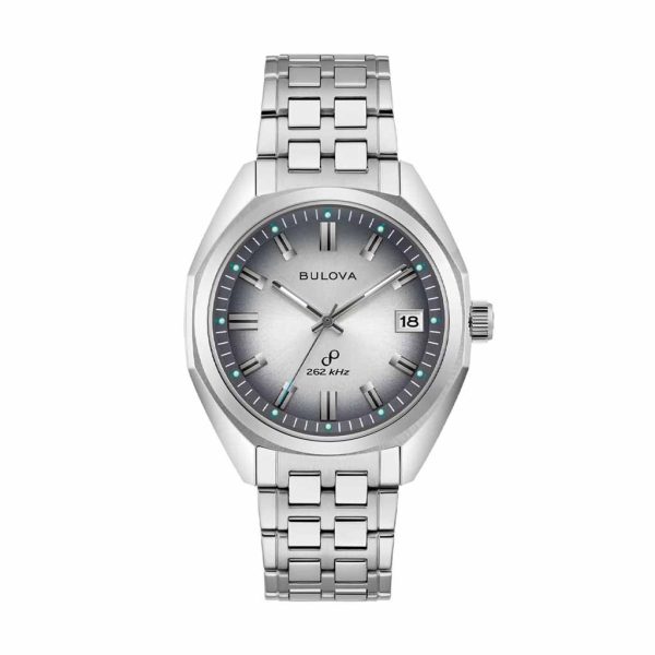 Reloj Bulova Precisionist Full Steel, Esfera Degradada Gris