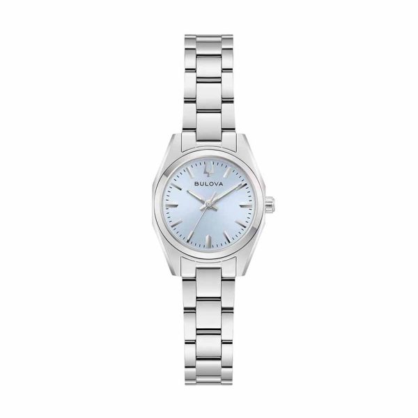 Reloj Bulova Dama Classic Full Steel Esfera Azul Claro