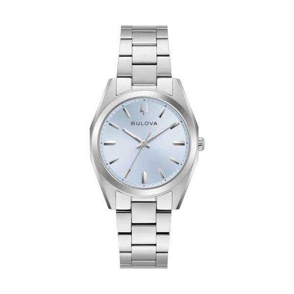 Reloj Bulova Dama Classic Full Steel Esfera Azul Claro