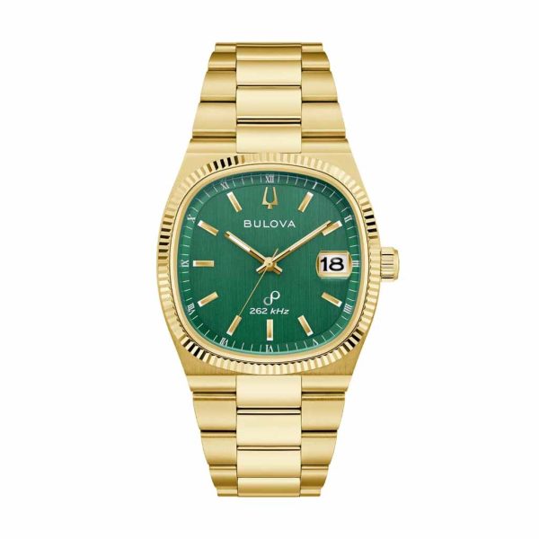 Reloj Bulova Precisionist Esfera Verde Esmeralda Bisel Estriado