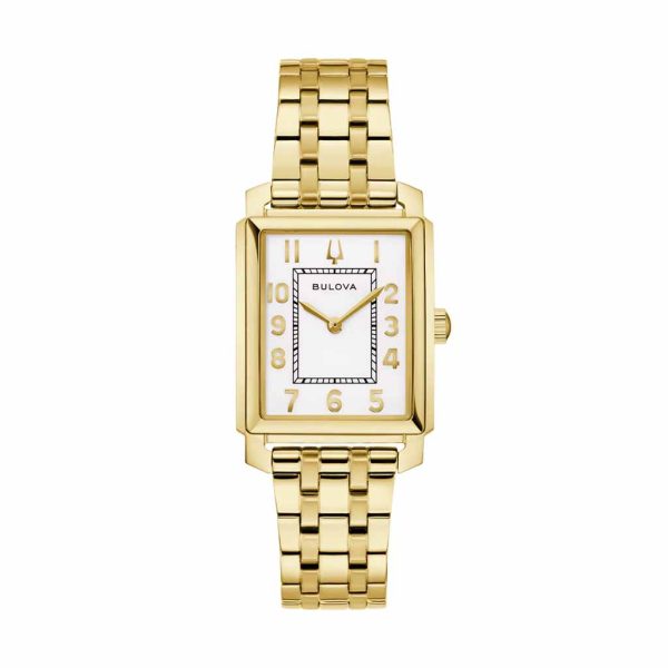 Reloj Bulova Dama Classic Tank Total Gold & Dial Art Déco