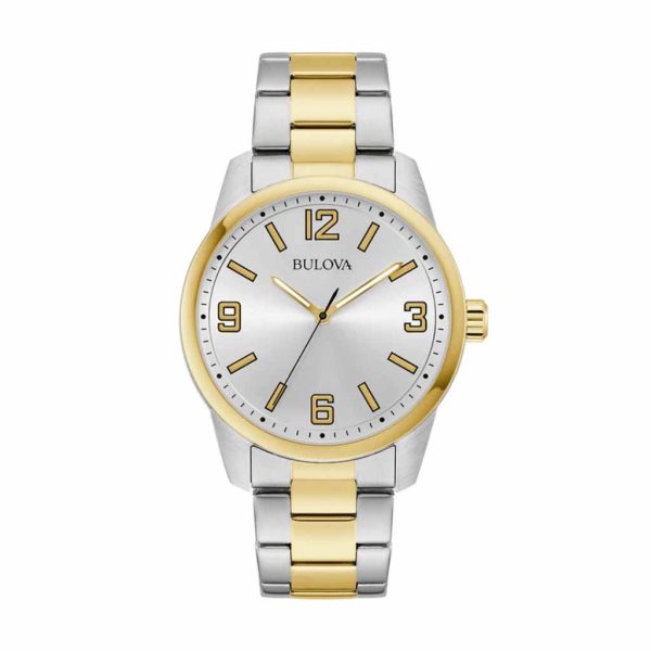 Reloj Bulova Hombre Classic Bicolor & Esfera Plateada