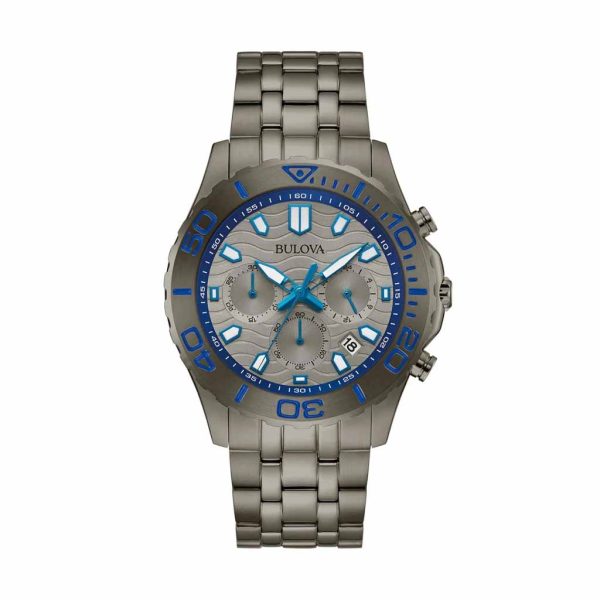 Reloj Bulova Marine Star Titanium Look & Acentos Cyan