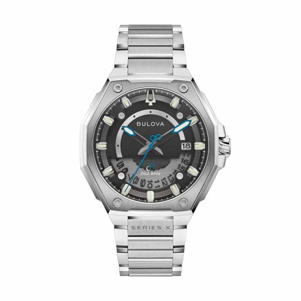 Reloj Bulova Precisionist Series Full Steel, Esfera Gris