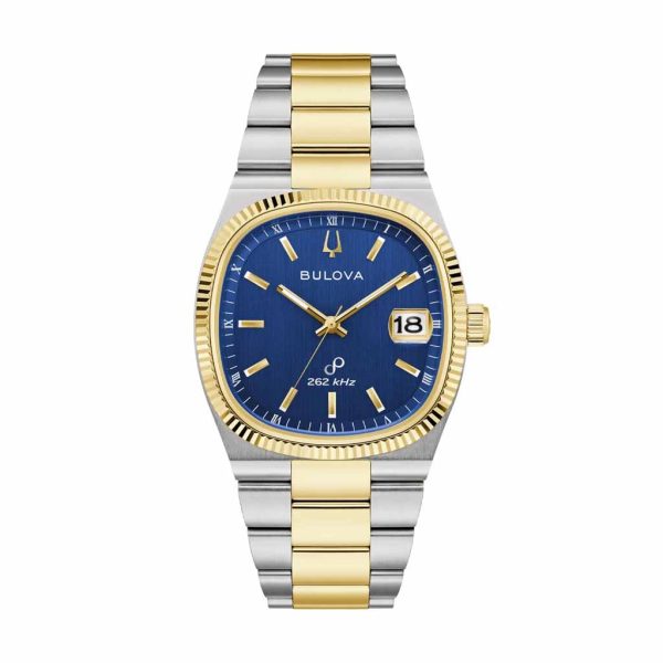 Reloj Bulova Precisionist Esfera Azul Bisel Estriado