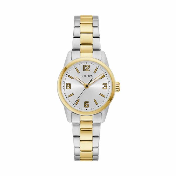 Reloj Bulova Dama Classic Bicolor & Esfera Plateada