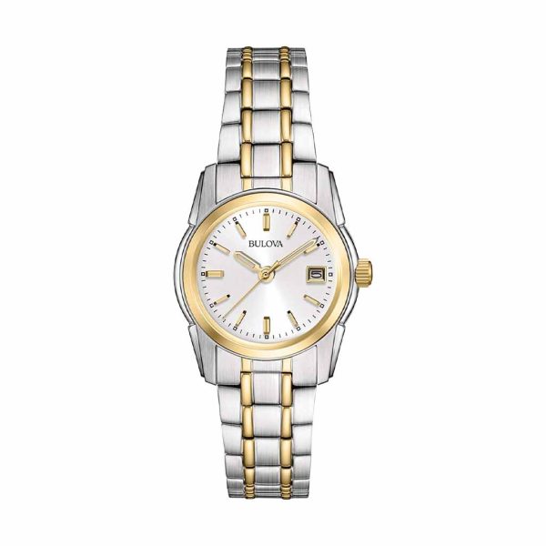Reloj Bulova Dama Classic Bicolor, Esfera Plateada