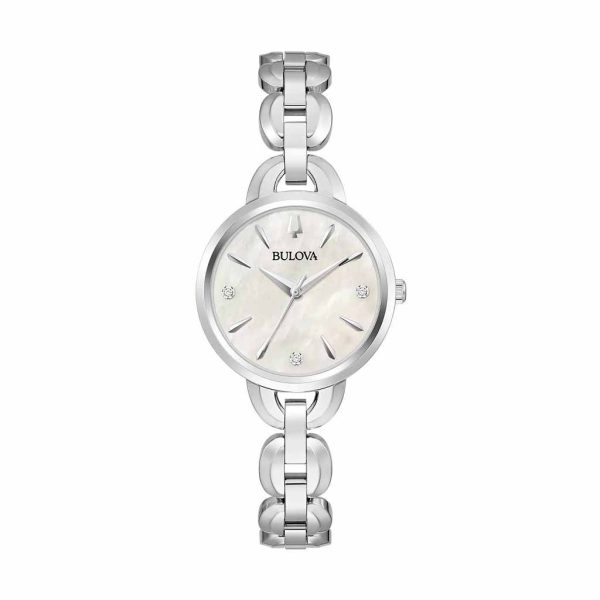 Reloj Bulova Mujer Bangle Acero con Diamantes