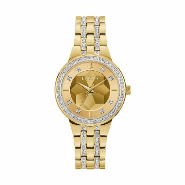 Reloj Bulova Mujer Phantom Dorado con Cristales